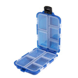 10 Compartments Mini Fishing Tackle Box Fish Lures Hooks Baits Plastic Storage Holder Square Case Pesca Fishing Accessories #2