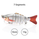 TREHOOK Sinking Wobblers Fishing Lures 10cm 17.5g 6 Multi Jointed Swimbait Hard Artificial Bait Pike/Bass Fishing Lure Crankbait