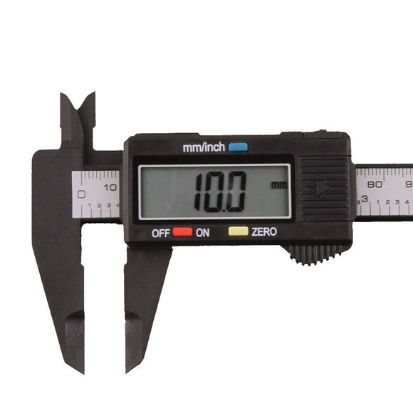 150mm 6 inch LCD Digital Ruler Electronic Carbon Fiber Vernier Caliper Gauge Micrometer Measuring Tool Calibre Digital  #30