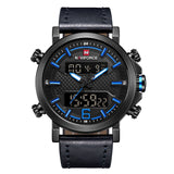 2019 naviforce nova moda masculina relógio do esporte dos homens de couro à prova dwaterproof água relógios quartzo masculino data led analógico relógio relogio masculino