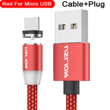 Uslion magnético usb cabo de carregamento rápido usb tipo c cabo ímã carregador de carga de dados micro cabo usb cabo do telefone móvel cabo usb