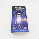 Kemei 1949 máquina de cortar cabelo profissional todos os homens de metal elétrica sem fio aparador cabelo 0mm caldheaded t lâmina acabamento máquina corte cabelo