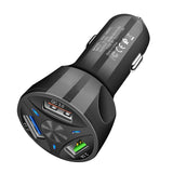 Carregador de carro usb qc 3.0 adaptador de carregador de carro para iphone usb carregamento rápido do telefone móvel-carregador de carro da motocicleta usb carregador de carro