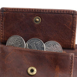 Vintage designer 100% genuíno carteiras masculinas couro dos homens curto carteira bolsa titular do cartão moeda bolso masculino carteiras