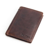 Vintage designer 100% genuíno carteiras masculinas couro dos homens curto carteira bolsa titular do cartão moeda bolso masculino carteiras