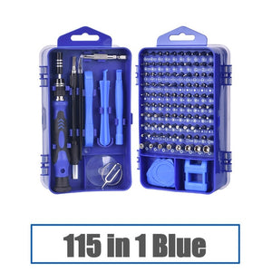 Kindlov kit de ferramentas reparo do telefone chave de fenda conjunto precisão 115 em 1 torx magnético hex bit driver bits isolados multitools