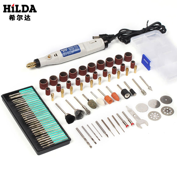 Hilda 18 v caneta de gravura mini broca ferramenta giratória com acessórios moagem conjunto multifunções mini caneta gravura para ferramentas dremel