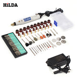 Hilda 18 v caneta de gravura mini broca ferramenta giratória com acessórios moagem conjunto multifunções mini caneta gravura para ferramentas dremel