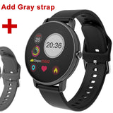 2020 toque completo relógio inteligente dos homens pressão arterial smartwatch feminino à prova dwaterproof água rastreador de freqüência cardíaca esporte relógio para android ios