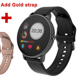 2020 toque completo relógio inteligente dos homens pressão arterial smartwatch feminino à prova dwaterproof água rastreador de freqüência cardíaca esporte relógio para android ios