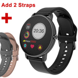 2020 toque completo relógio inteligente dos homens pressão arterial smartwatch feminino à prova dwaterproof água rastreador de freqüência cardíaca esporte relógio para android ios