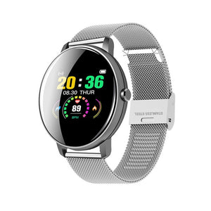 2020 toque completo relógio inteligente dos homens pressão arterial smartwatch feminino à prova dwaterproof água rastreador de freqüência cardíaca esporte relógio para android ios